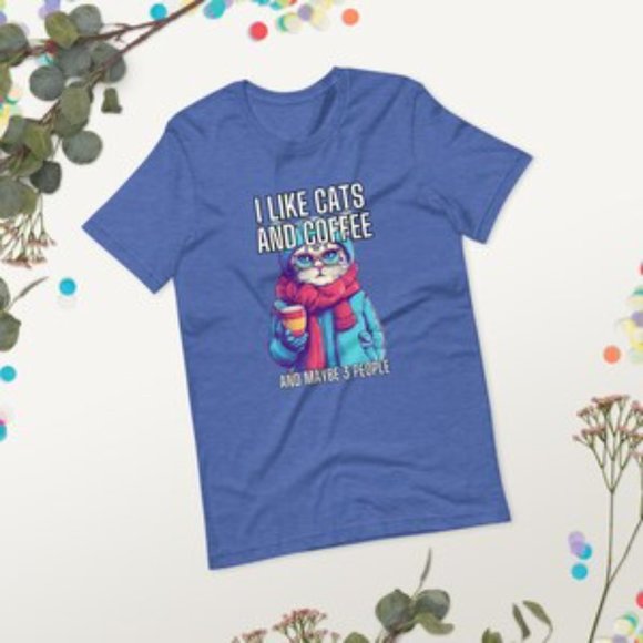 Whiskers and Latte Vintage Cat Shirt - Funny T-Shirt for Coffee and Cat Lovers - Picture 6 of 10